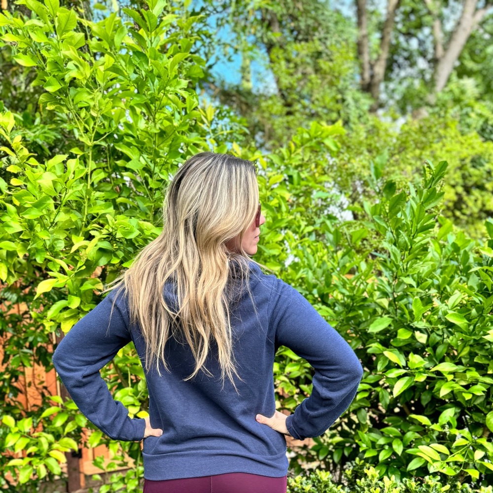 AVIATOR NATION 5 STRIPE HOODIE - NAVY